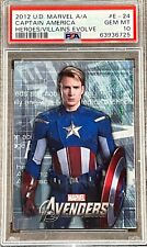 2012 Marvel Avengers Captain America #E-24 PSA 10 GEM MINT (RARE: Population 5) picture