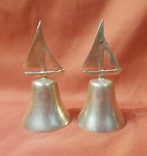 Pair Of Vintage Brass Bells Marked GWYC SS 1983 picture