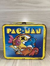 Vintage 1980 Aladdin Bally Midway Pac Man Video Game Metal Lunch Box NO THERMOS picture