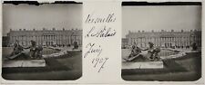 Paris.Versailles Le Palais.1.Stereo view on glass 45x107mm.View Glass.June 1907. picture