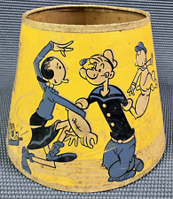 1930s VTG Dancing Popeye King Features Syndicate Pot Metal Lamp SHADE ONLY Rare picture