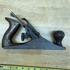 Vintage Stanley No. 4. 9 Inch Wood Plane Smooth Bottom Made In USA picture