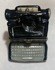 Vintage Typewriter Porcelain Trinket Box, Old Fashioned Typewriter picture