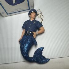 December Diamonds Merman “Officer Pike” RARE Ornament Retired Gay picture