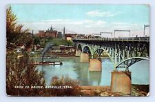 1905 Knox Co Bridge Knoxville Tennessee Divided Back Postcard Posted In 1907 picture