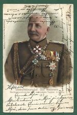 Prussian Field Marshal Graf Waldersee German Empire Litho Military History Rare picture