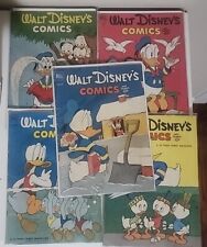 VINTAGE 1950/60s DELL COMICS 10 CENT WALT DISNEY'S DONALD DUCK LOT OF 5 picture