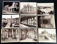 Nine 19th C. Albumen Photos Italian Architecture, Sculpture, Rome Italy 15x11 in picture