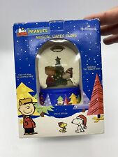 Vintage Hallmark Peanuts Special Edition Musical Snow Water Globe Snoopy Charlie picture
