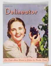 Delineator Magazine Poster Cardboard Display 1936 October picture