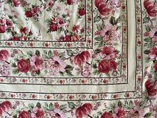 Large (128”x99”) April Cornell Floral Tablecloth in Very Good Condition picture