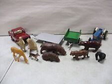 Britains Assorted lot with Trailers, Animals, Tractor, and Land Rover picture
