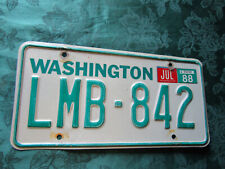 1988 Washington State License Plate LMB-842 picture