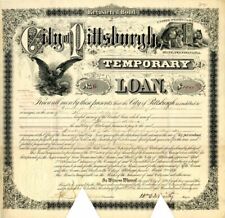 City of Pittsburgh, State of Pennsylvania - $1,000 Registered Bond - General Bon picture
