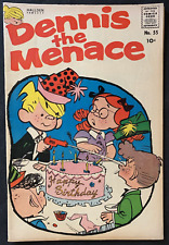 DENNIS THE MENACE #55 Hallden Fawcett 1961 - Birthday Issue Original Owner picture