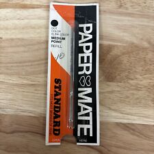 Vintage 1970s Papermate Standard Medium Point Black Ink Refill NOS 1971 USA picture