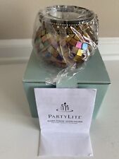 PartyLite Global Fusion Mosaic Glass Votive Holder Retired picture