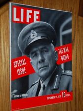 Life Magazine September 25, 1939 BRITAIN'S IRONSIDE The World War picture