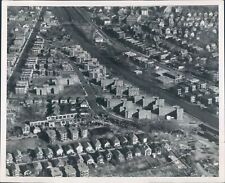 1953 Press Photo Aerial Archdale Road Roslindale 1950s Massachusetts picture