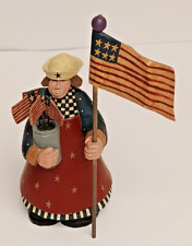 Williraye Studio Figurine - Flay Day Girl WW1329, Patriotic American Folk Art picture