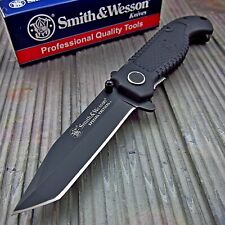 Smith & Wesson Special Tactical Black Tanto Blade EDC Folding Pocket Knife NEW picture