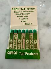 Vintage Chipco Turf Products Rhodia Chapman Full Feature Unstruck Matchbook picture