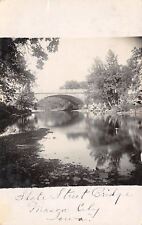 Mason City IA High Street Bridge Over Willow Creek~RPPC 1908 picture