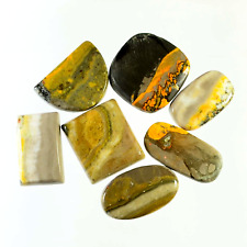7piece Lot 100%Natural Bumble Bee Jasper Mixed Cabochon Gemstone 91.00Ct picture