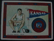 T51 MURAD CIGARETTES College Series 1910 University of KANSAS 1st Edition Card picture