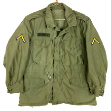 Vintage Military Og 107 Jacket Size Small Green Vietnam Era 70s picture