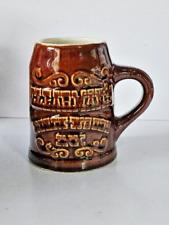 Vintage Clearman's North Woods Inn Beer Mug Collectible Brown Glaze Hall #588 picture