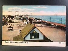 Postcard Holly Beach NJ c1909 - Beach Homes and Boardwalk picture