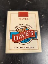 Vintage Dave's Brand Original Blend Cigarette Box Measuring Tape- 72 Inches EUC picture
