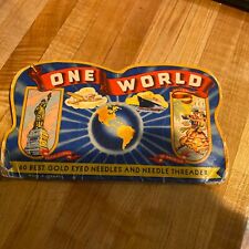 Vintage ONE WORLD Needle Book, GERMANY picture