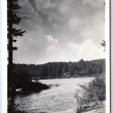 c1940s Hamilton County NY RPPC Upper Browns Tract Ponds Raquette Lake Photo A211 picture