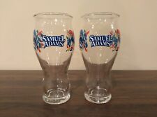 Set of 2 Samuel Adams 16 oz Pint Sensory Beer Glasses Floral Paisley picture