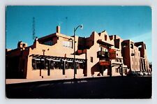 Postcard New Mexico Santa FE NM La Fonda Hotel 1956 Posted Chrome picture