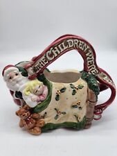 Fitz And Floyd Twas The Night Before Christmas Teapot, Creamer & Sugar Bowl Vint picture