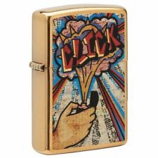 Zippo Click Brushed Brass Windproof Lighter, 204B-086858 picture