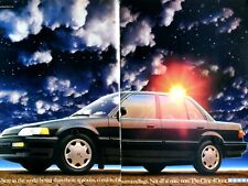 1989 Honda Civic Vintage All Work No Play Original Print Ad 8.5 x 11