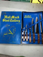 vintage HALLMARK cutlery 6 piece set NOS bread carving set No 1544 picture