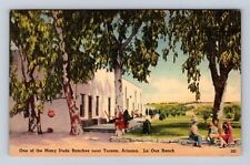 Tucson AZ-Arizona, Many Dude Ranches, La Osa Ranch, Antique, Vintage Postcard picture
