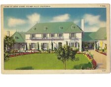 Postcard -Home of Irene Dunne -Holmby Hills, California CA  - c1940 picture