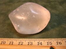 83g 53mm CLEAR QUARTZ CRYSTAL BRAZIL TUMBLED NOT POLISHED picture