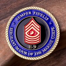 USMC Sergeant Major of the Marine Corps E9 Rank Challenge Coin  picture