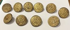 WWII Eagle & Shield Military Button -  Shields, Inc. Attleboro, Mass. Lot Of 10 picture