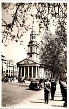 Vintage real photo postcard - St Martin-in-the-Fields LONDON valentines series picture