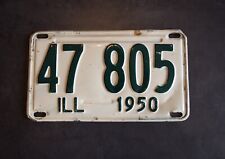 1950 Illinois License Plate Authentic Really Good Condition picture
