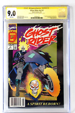 Ghost Rider #1 CGC 9.0 Newsstand Signature Series Signed & Sketch Mark Texeira picture