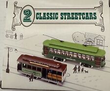 2 Classic Streetcars Desire St And Powell & Mason St New In Box Trolley Cars picture
